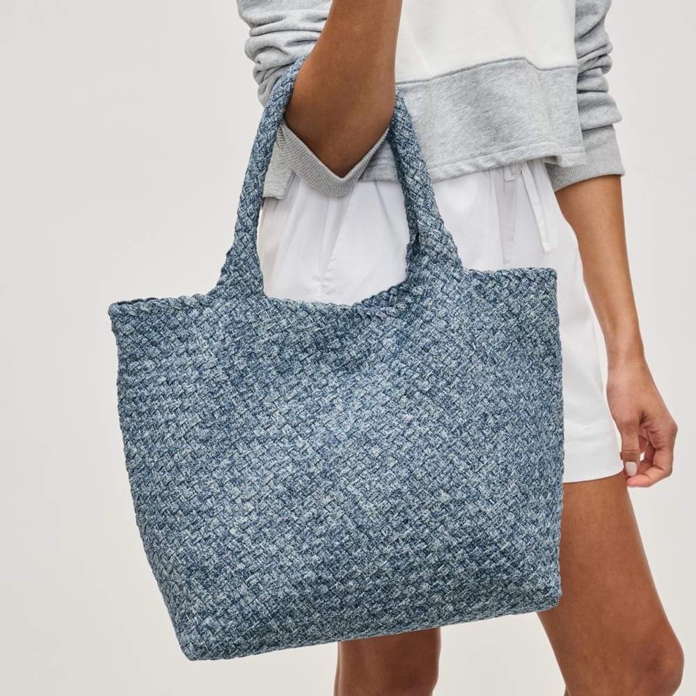 Naghedi like Blue Woven Tote